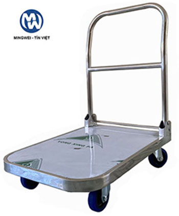 XE ĐẨY HÀNG INOX TẢI TRỌNG 200 KG