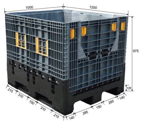 Heavy Duty Bulk Folding Plastic Pallet Box